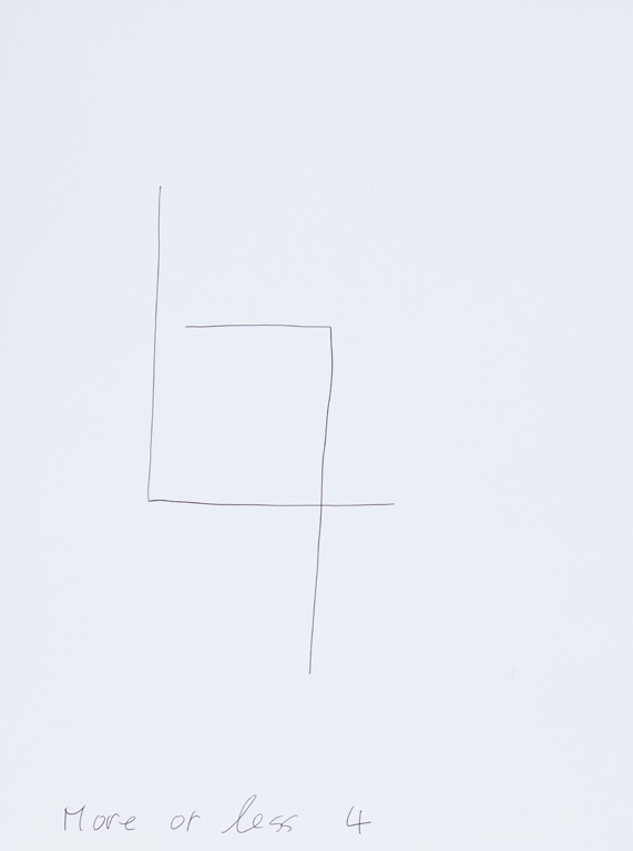 Claude Closky, ‘More or Less 4 (c),’ 2015, black ballpoint pen on paper, 40 x 30 cm.